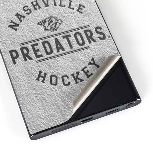 NHL Nashville Predators Black Text Galaxy S25 Ultra Skin
